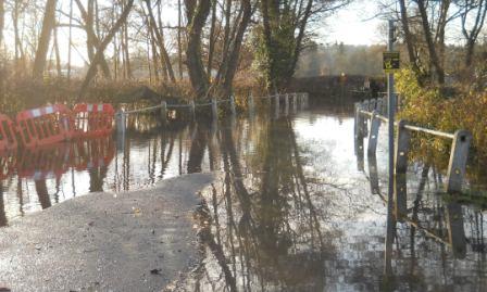 Remenham Lane flooded