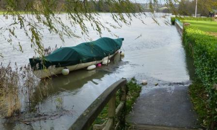 Mooring flooded