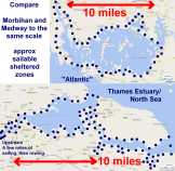 Medway & Morbihan compared scale